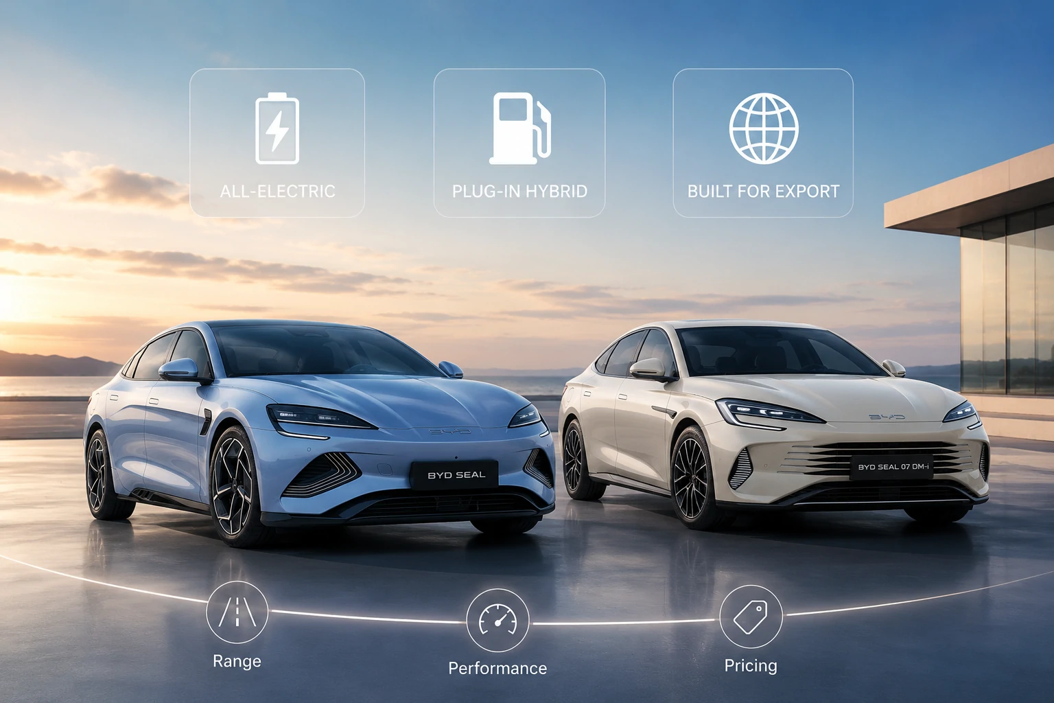 Технические характеристики седана BYD Seal: ассортимент, производительность и цены для экспортеров