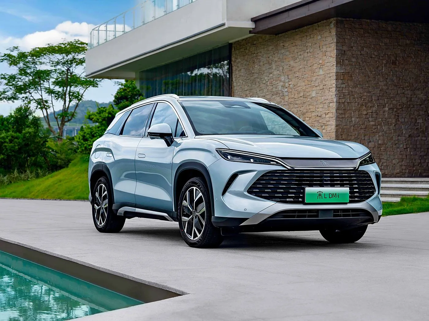 BYD Song L DM-i Компактный внедорожник PHEV Высокоскоростной автомобиль на новых источниках энергии DiPilot 2.0 Подогрев сидений Панорамная камера на 360°